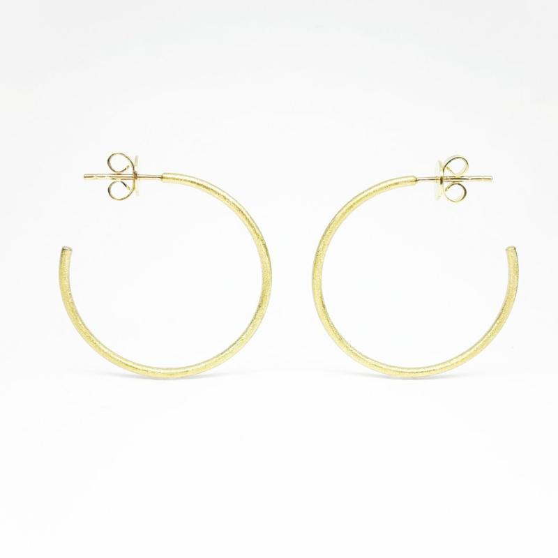 Créoles or jaune 18kt.